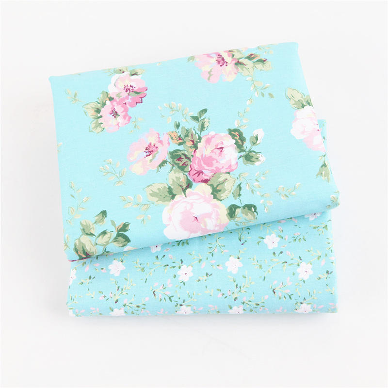 Picture of European Nordic handmade DIY patchwork twill fabric baby cotton printed cotton fabric group 25cm80cm