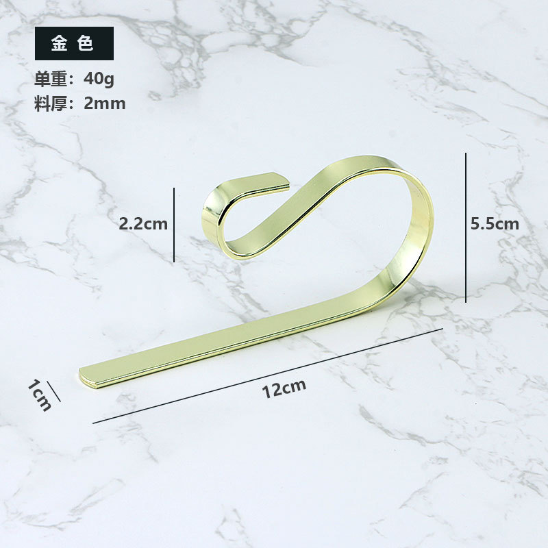 Picture of Cross-Border Wholesale Metal Hooks Christmas Stocking Hooks Christmas Fireplace Hooks Multi-Purpose Metal Hooks Manufacturers Ready for Direct Sales