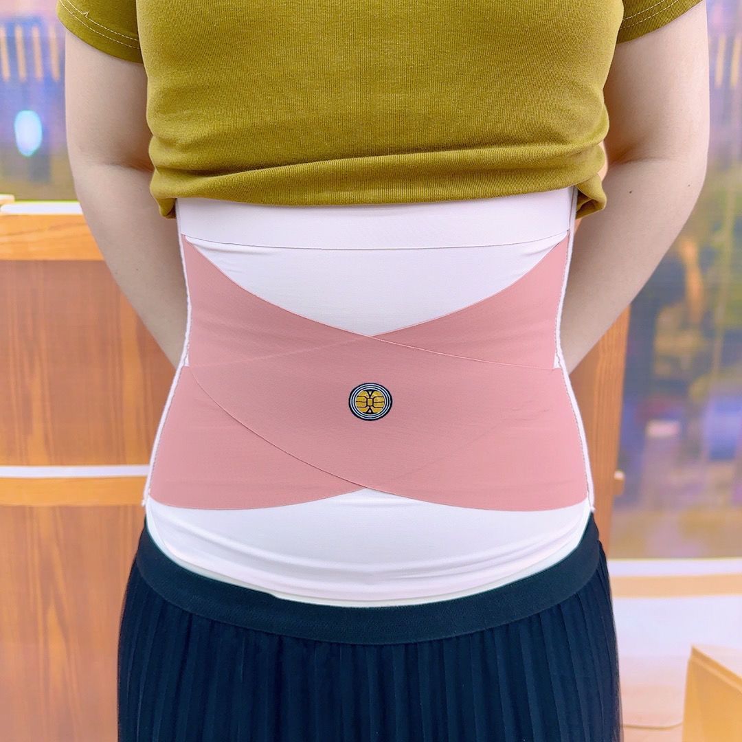 Live Broadcast Popular Ice Silk Energy Stone Cross Abdominal Belt for Women Thin Seamless Nude Body Shaping Breathable Belt