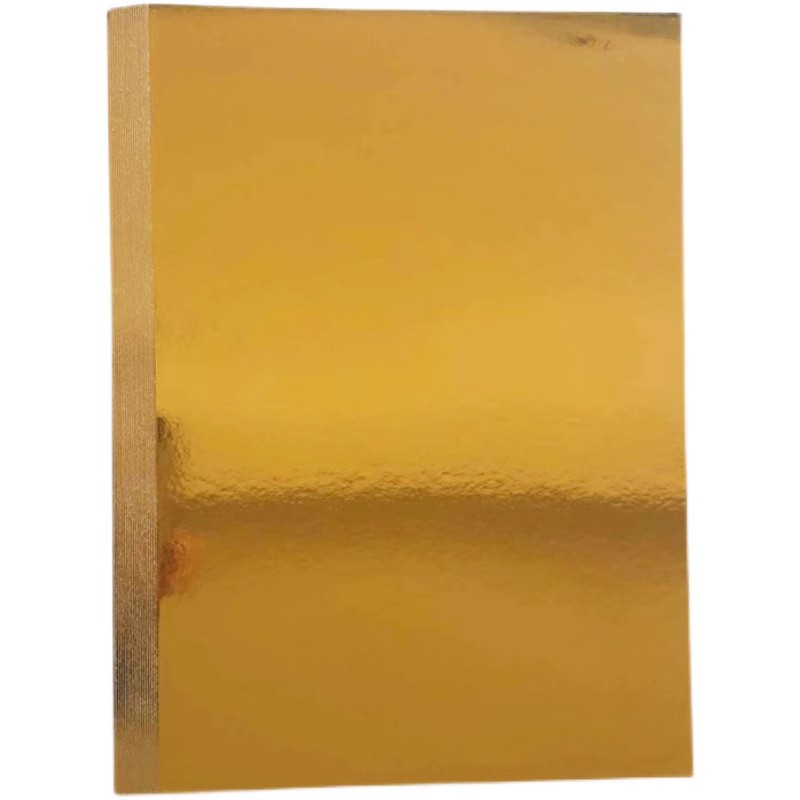 Picture of Factory custom gold and silver color cardboard a4 laser PET aluminum foil paper printing gift cosmetic box special wrapping paper