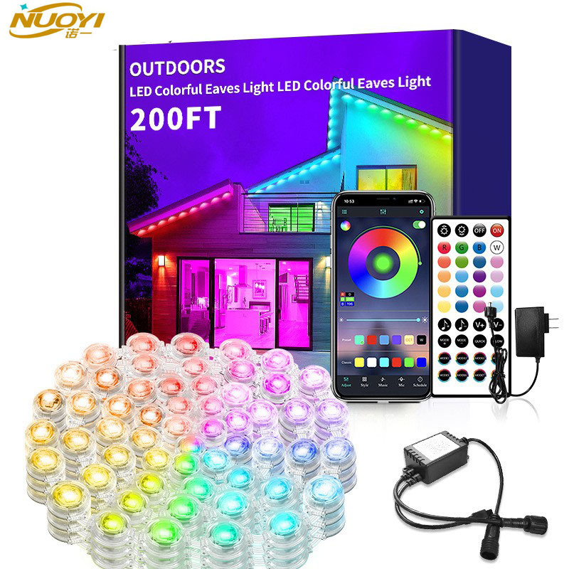 Symphony Waterproof Eaves Light Cross-Border Smart Apprgb Decorative Atmosphere Light Indoor Courtyard Light Christmas Led Light String