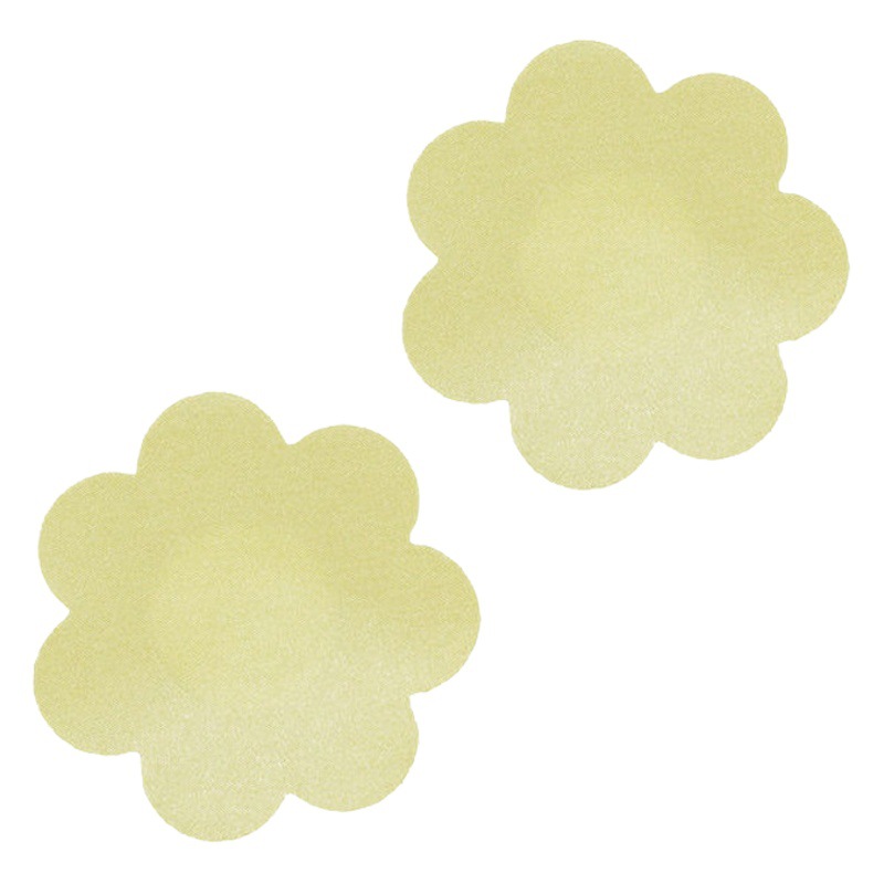 in stock Wholesale 7cm Silk Flower-shaped Chest Stickers Sexy Disposable Anti-bump Invisible Breast Stickers Nipple Covers