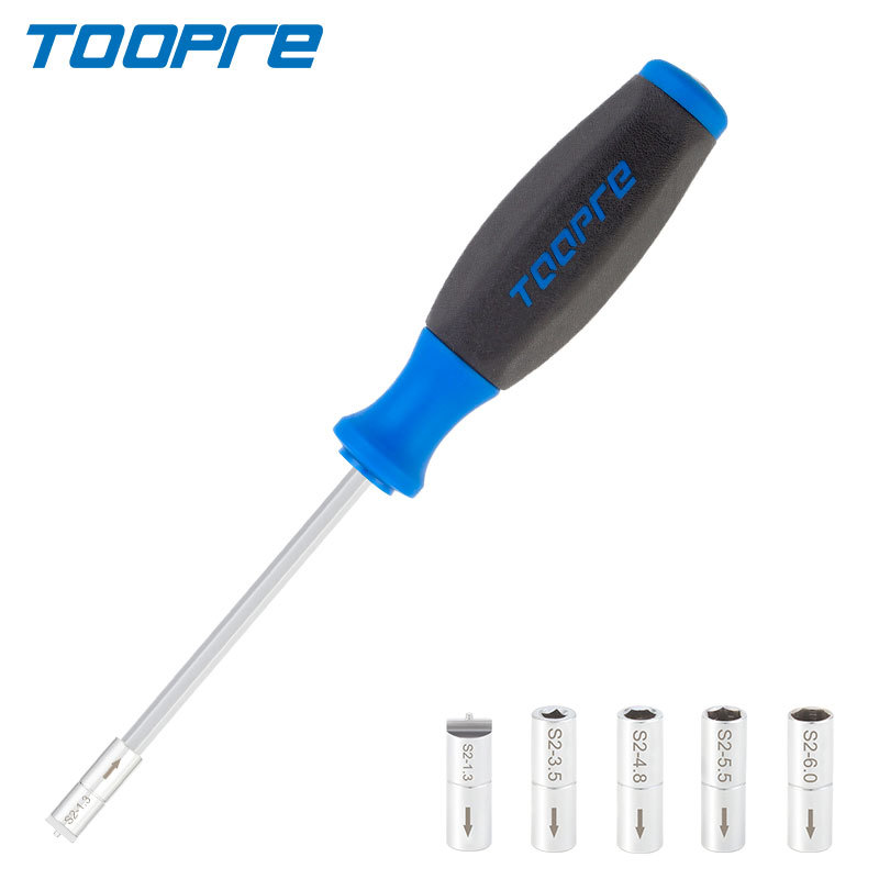 TOOPRE Bicycle Built-in Spoke Cap Wrench Hidden Spoke Cap Installation and Removal Sleeve Ring Adjustment Tool
