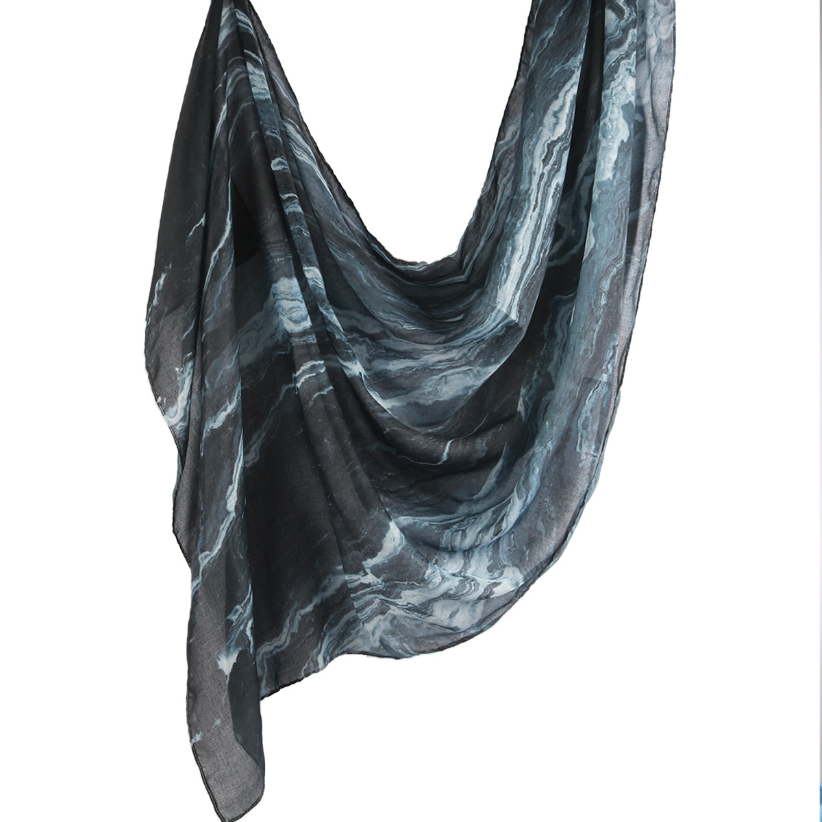 Picture of Best-Selling Watercolor Tie-Dye Cotton Scarf Arabian Satin Polyester Long Scarf Turkish Middle Eastern Scarf
