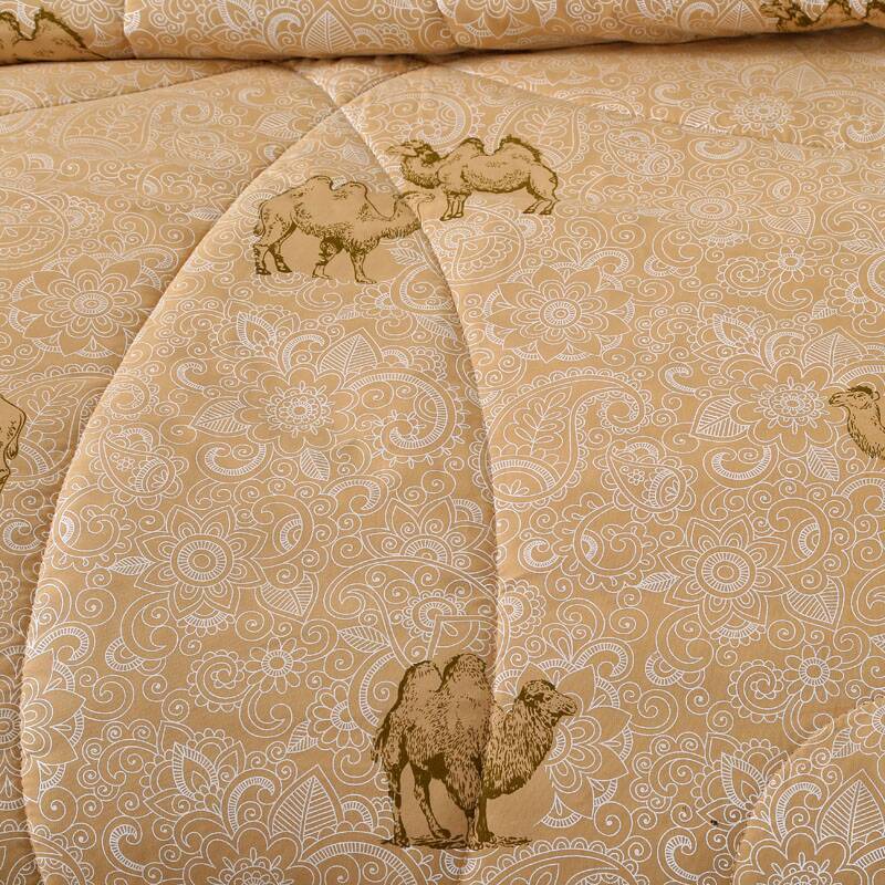Picture of Camel Hair Quilt, Camel Hair Quilt, Thickeneded and Warm Winter Quilt, Single and Double Spring & Fall Quilt, Sales Gift Quilt, Gift Box