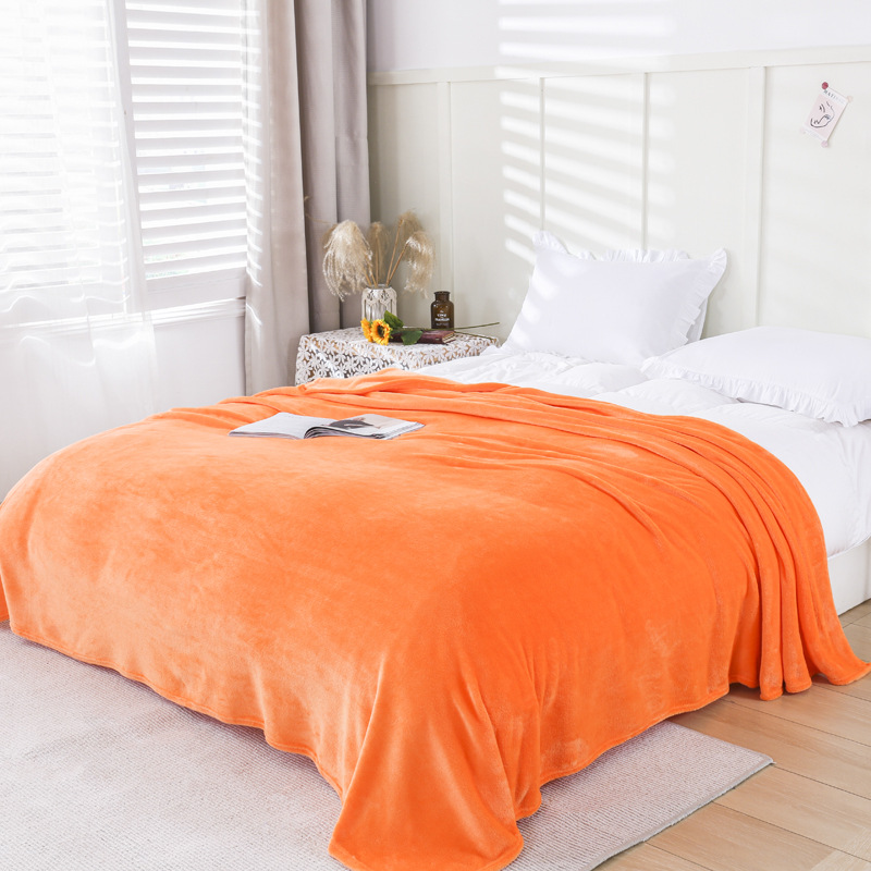 Picture of Small blanket winter coral blanket flannel single double bed sheet thickened female student dormitory quilt nap blanket
