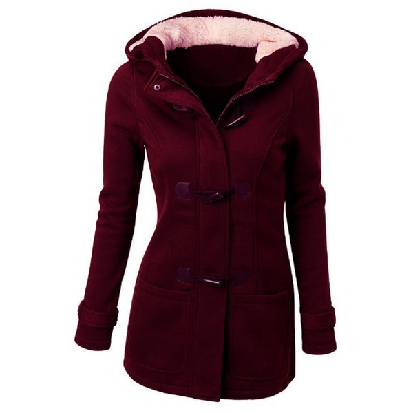 Picture of 2024 AliExpress Amazon Hooded Cotton Classic Corner Leather Buckle Coat Jacket Cotton Coat Autumn and Winter