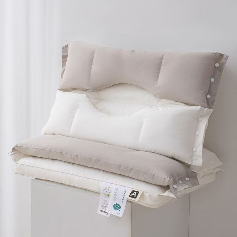 Picture of Three-in-One Double-Layer Pillow Pillow Core for Cervical Spine Protection to Help Sleep Home Pair Adult Sleeping Special High Full Head