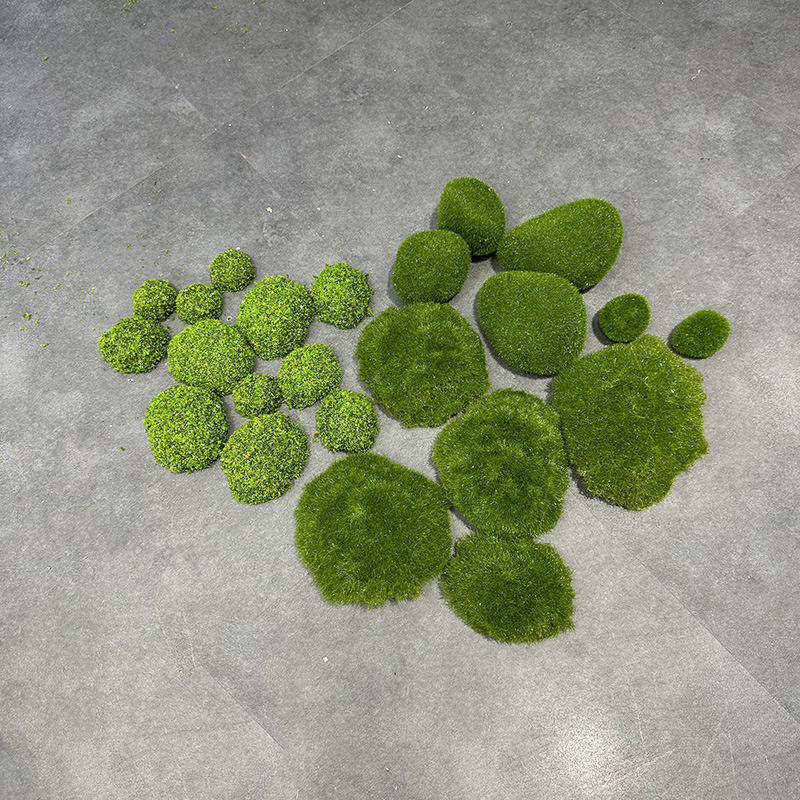 Picture of Bryophytes simulation Moss block hair planting stone size matching Moss stone moss lawn flocking decoration soft