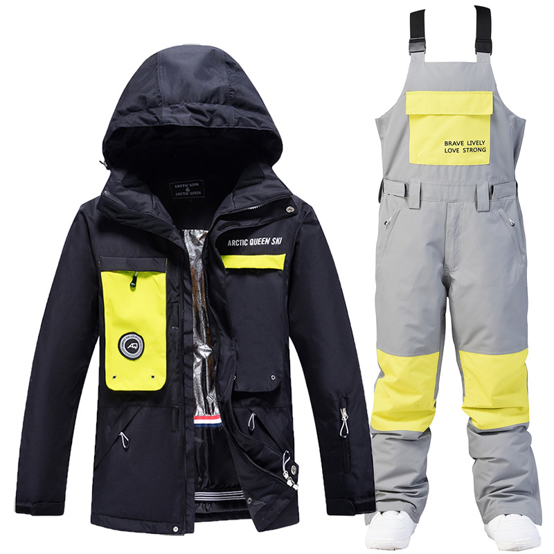 Picture of Women's Ski Suit Men's Winter Outdoor Windproof Waterproof Warm Thickened New Arrival Snowboard Double Ski Suit