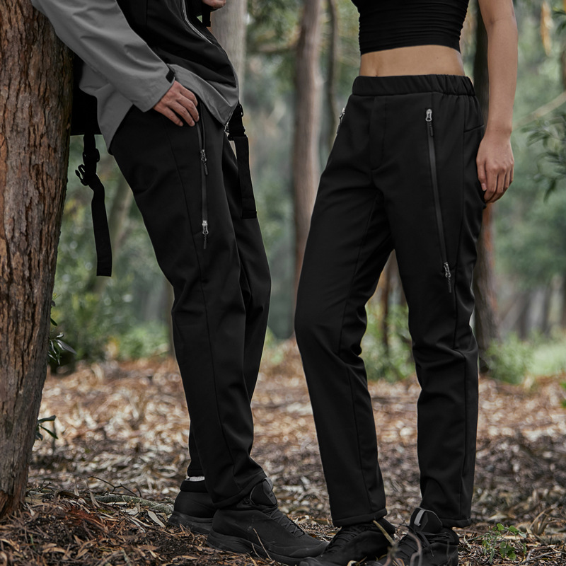 Picture of Winter Velvet Thickeneded Assault Pants for Men, Outdoor Windproof and Waterproof Ski Soft Shell Pants, Sports Mountaineering Warm Pants for Women