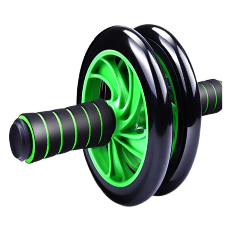 Abdominal Fitness Wheel Abdominal Muscle Wheel Double Wheel Three Wheel Abdominal Fitness Device Thin Belly Fitness Equipment for Men and Women Silent Roller