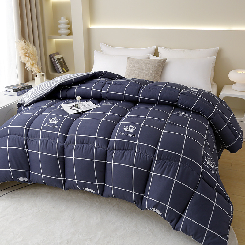 Picture of Factory wholesale cotton quilt 8kg 6 winter quilt core student dormitory single quilt double bedding padded warm four seasons quilt