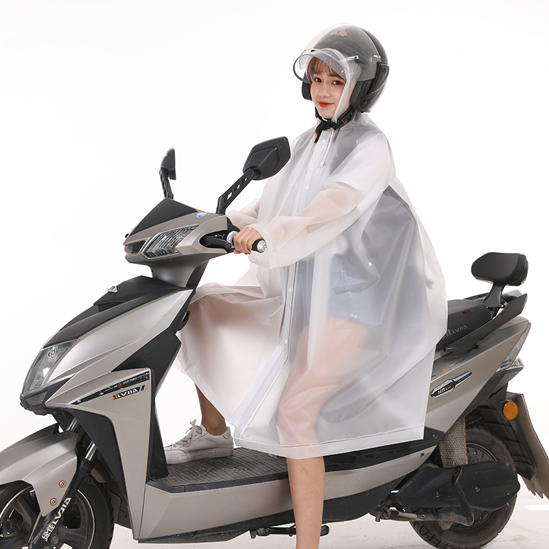 Picture of EVA Raincoat Transparent Adult Raincoat Poncho Tourist Mountaineering Multifunctional Hiking Raincoat Cycling one-part Raincoat