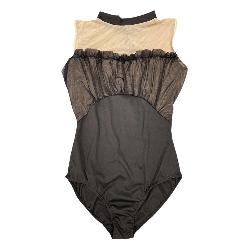 Ballet Dance Suit Mesh Stitching High Hip Body Suit Practice Suit Female Adult Art Test Body Training Gymnastics Suit
