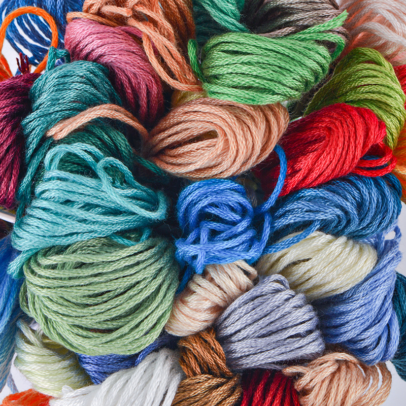 Picture of Manufacturer Wholesale Cross Stitch Thread Dmc Color Series 8.482m Color Polyester Embroider Thread Embroider Thread Accessories Handmade Wholesale