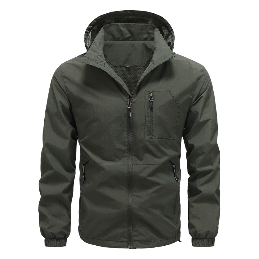 Xiyin TEMU waterproof thin outdoor jacket jacket jacket group spring and autumn men's sports trench coat Amazon