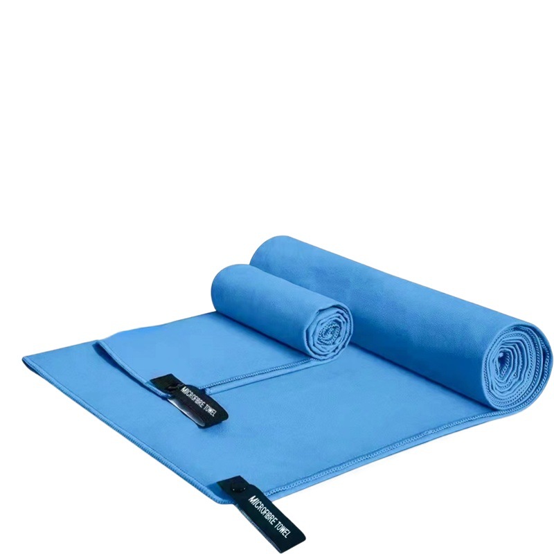 Cross-Border Hot Selling Microfiber Sports Towel Portable Swimming Towel Double-Sided Velvet Quick-Drying Fitness Towel Sweat Towel