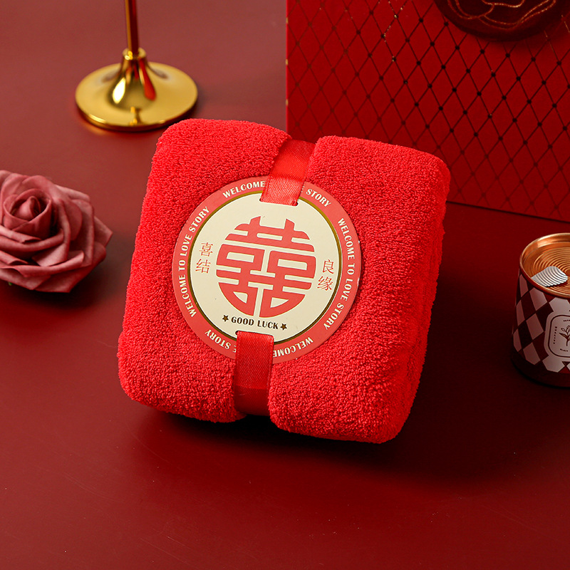 Picture of Hand gift towel coral fleece absorbent wedding gift return gift national tide creative gift towel Tulip bear