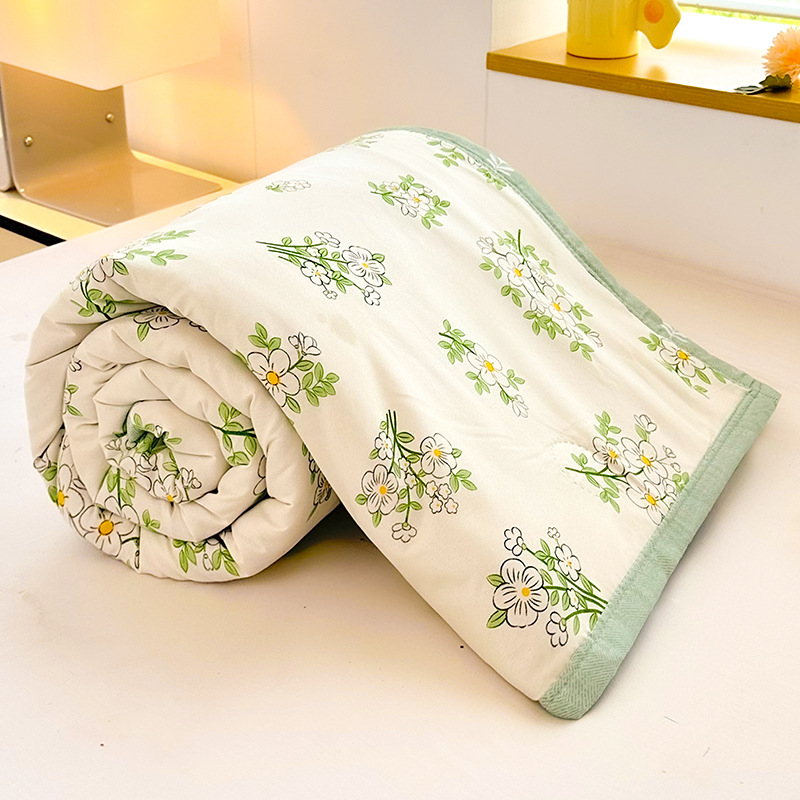 Picture of 2025 New Non-pure Cotton Summer Cool Quilt Pure Cotton Cotton Air-conditioning Quilt Summer Quilt Summer Thin Quilt Core Machine Washable