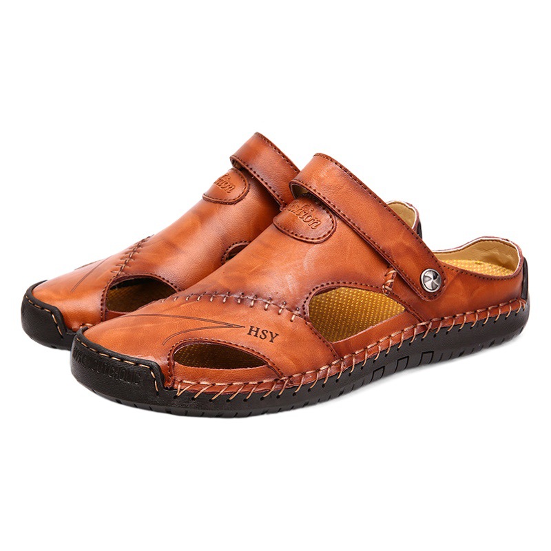 Cross-border Men's Baotou Sandals 2023 Summer Sandals Dual-purpose Comfortable Hiking Sandals Outdoor Casual Beach Shoes