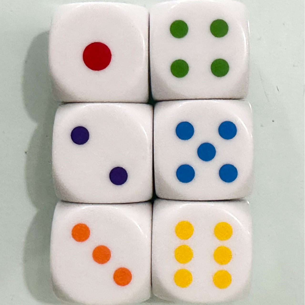 Picture of 25mm Silk Screen Printing Color Dice Dice Color Sieve Thrower