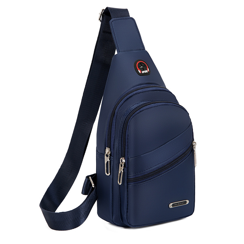 Picture of Chest Bag Men's 2023 New Casual Korean Style Waterproof Oxford Cloth Trendy Sports Small Bag Shoulder Crossbody Bag Fashionable Backpack