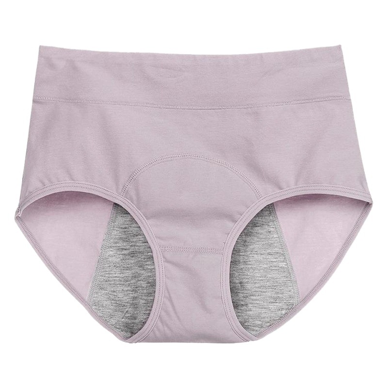 Picture of Parallel Menstrual Panties Women's Cotton High Waist Large Size Menstrual Period Leak-Proof Auntie Sanitary Pants Briefs
