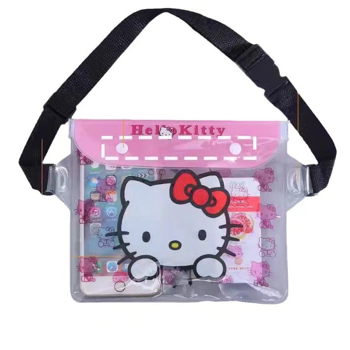 Picture of Cartoon Waterproof Bag Crossover Mobile Phone Bag Swimming Drifting PVC Storage Waterproof Bag Colorful Transparent Women's Waterproof Bag