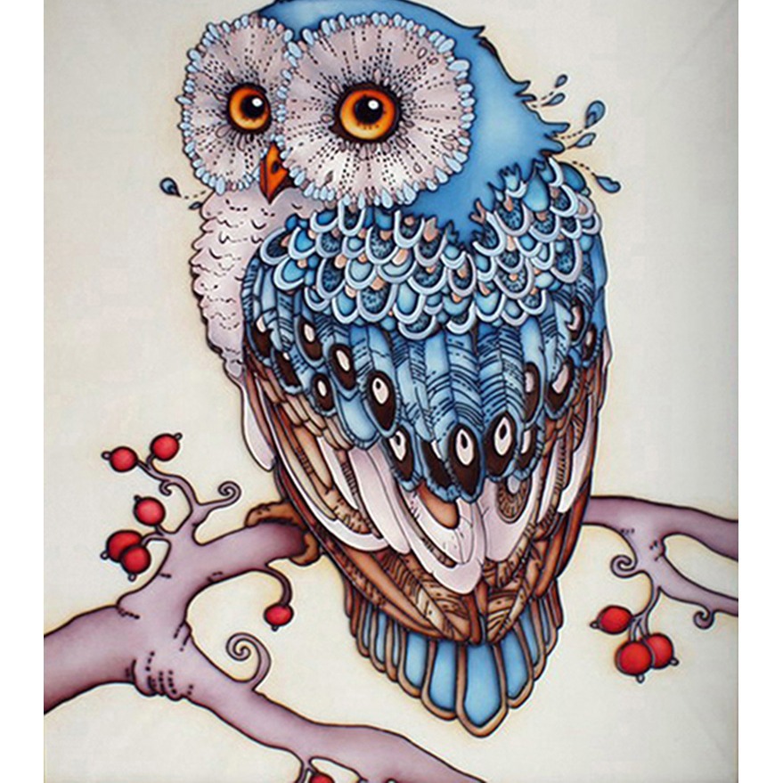 Diamond painting DIY cartoon owl 2.8mm complete diamond embroidery pointed top living room decoration manufacturer New