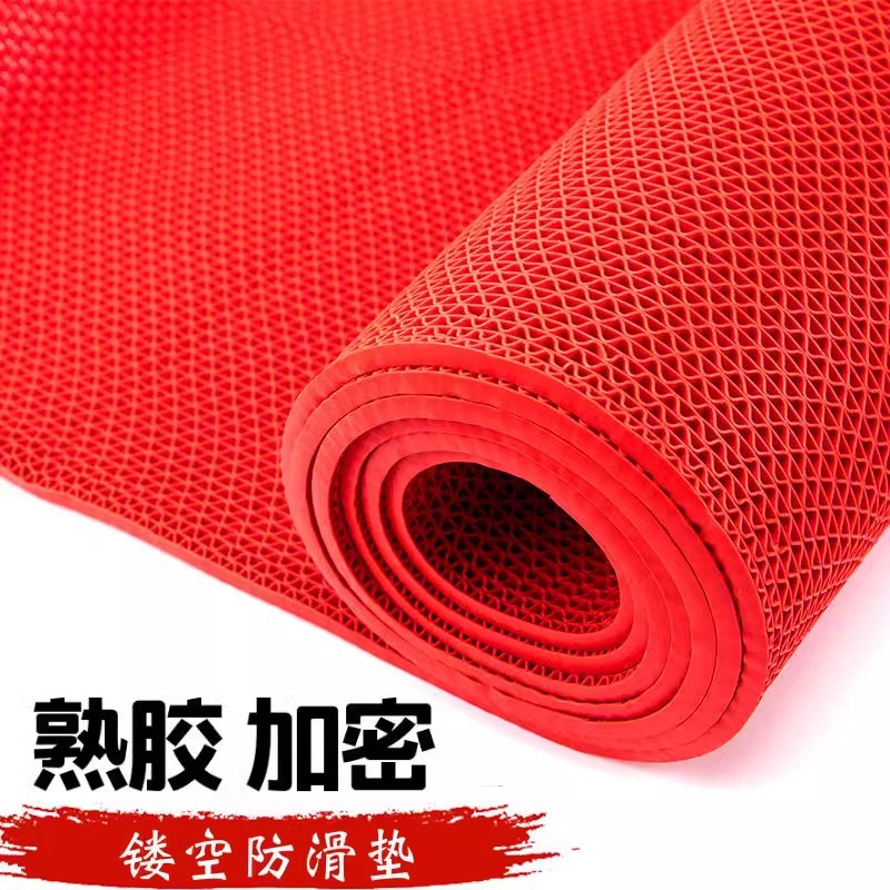 pvc floor mat hollow plastic mat swimming pool mat toilet carpet bathroom kitchen waterproof stain resistant anti-slip mat