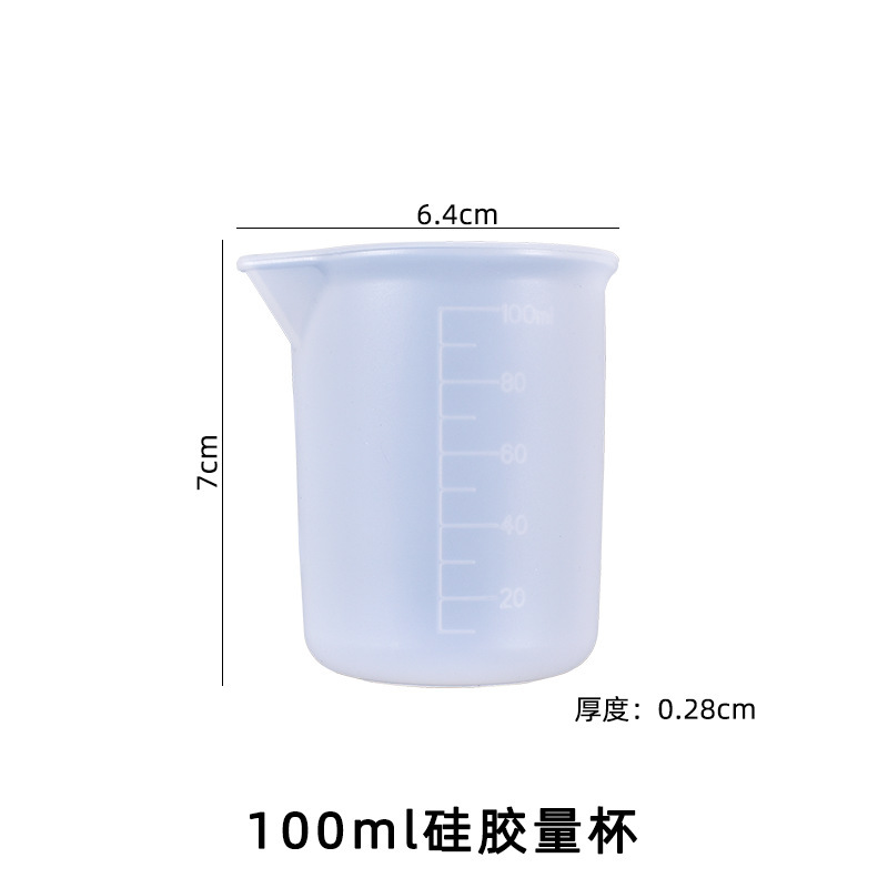 Picture of diy30 50 100 250 350 450 600 1000ml Crystal dropping Silicone Measuring Cup sub-filling cup mold
