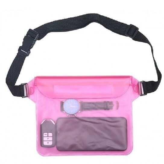 Picture of Cross-border large mobile phone waterproof bag drifting diagonal waterproof waist bag swimming pvc sealed mobile phone case transparent