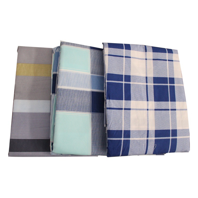 Wholesale Student Dormitory Three-Piece Striped Plaid Three-Piece Set Pure Cotton Military Training Three-Piece Student Bedding Set