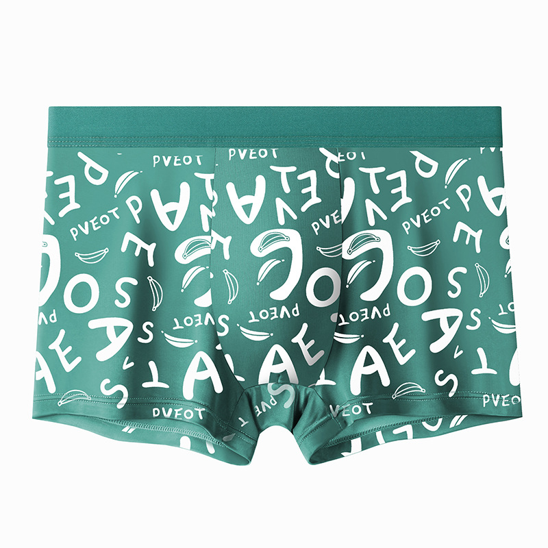Picture of Factory wholesale ice silk men's underwear skin-friendly comfortable breathable mesh bottom crotch antibacterial boxer shorts men's shorts