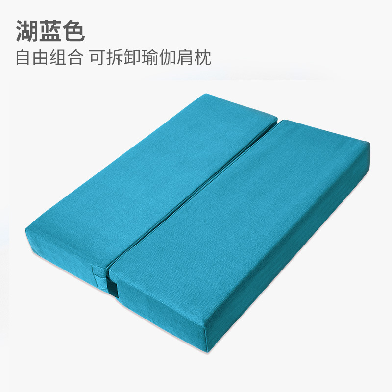 Picture of Yoga Pillow, Professional Iyengar Assistive Device, Yoga High-Elastic Shoulder Inversion Pad, Yin Yoga Pillow, Buckwheat Shell Pillow