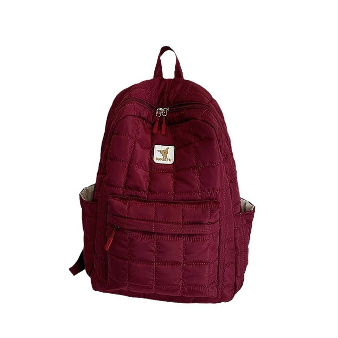 Picture of Cotton Bag Niche Design Backpack Autumn and Winter Women's 2025 New Backpack Junior High School Girl Female College Student Schoolbag