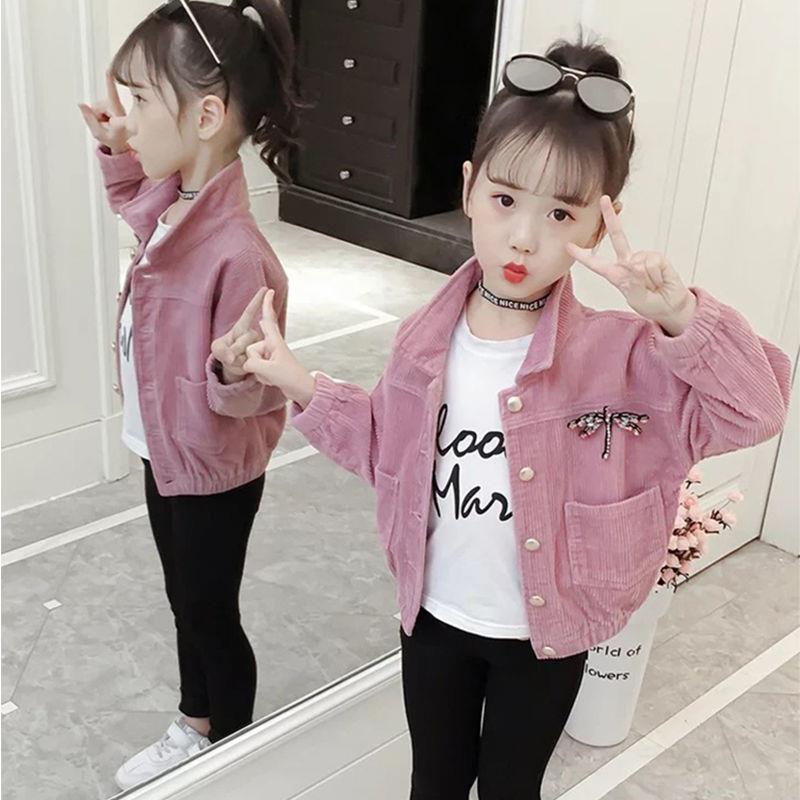 Picture of 2024 New Girls' Coat Spring and Autumn Children's Clothes Little Girls' Middle and Big Children's Stylish Korean-style Velvet Jacket