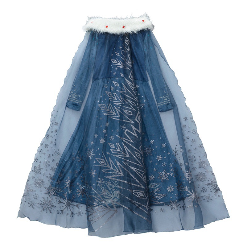 Foreign trade girls dress custom-made Frozen Princess Aisha dress wholesale Aisha sweater dress autumn and winter new