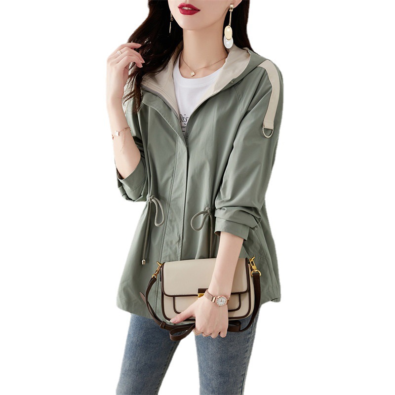 Picture of Sense Short Coat Women's Small 2025 Spring and Autumn New Korean-style British-style Casual Hooded Coat Women