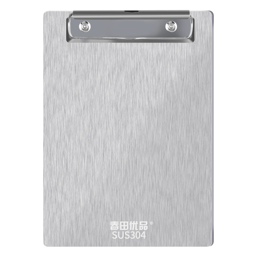 Printable logo stainless steel metal document board folder writing splint copying board folder pad pad