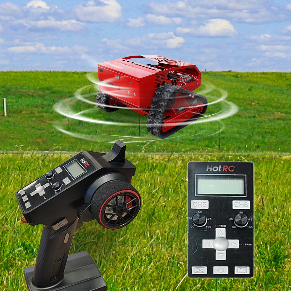 Export foreign remote control lawn mower landscaping crawler lawn mower wireless remote control lawn mower