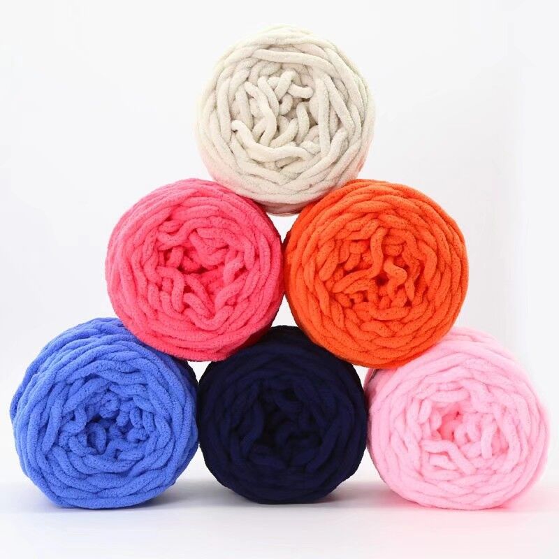 Picture of Ice Strip Thread Single Strand Thick Stick Needle Thread Knitting Blanket Slipper Thread Scarf Hat Scarf Thread Manufacturer Wholesale Worsted