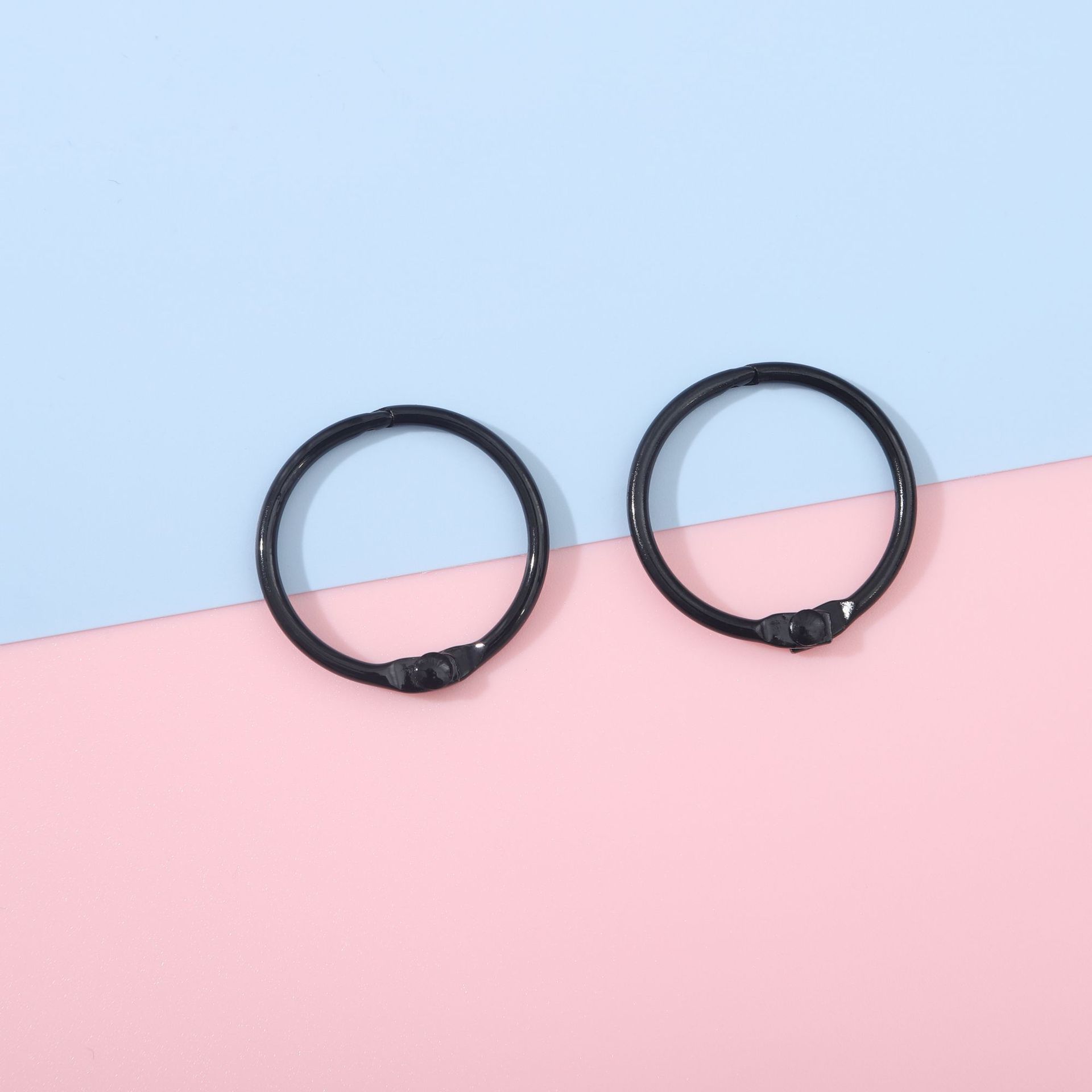 Picture of Macaron metal keychain key ring small ring color ring buckle DIY decoration accessories buckle cross-border hot sale