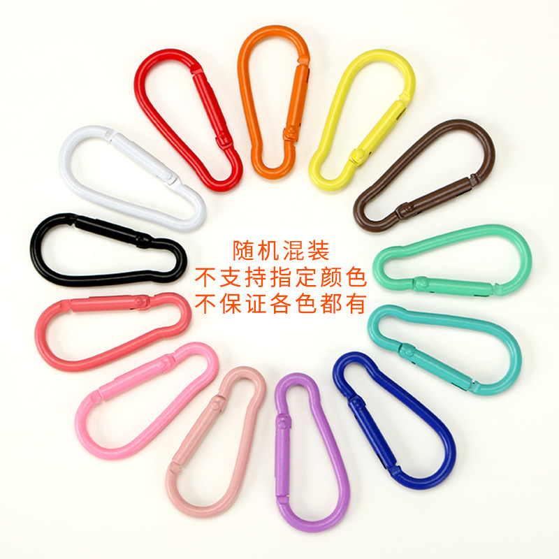 Picture of Color paint No. 5 gourd-shaped carabiner aluminum alloy jewelry accessories hand-adjusted water bottle keychain