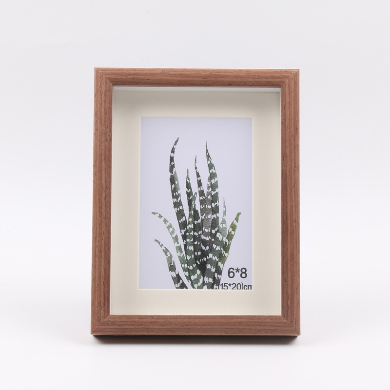 Picture of Creative wooden three-dimensional hollow photo frame set table plant specimen mounted picture frame children's oil painting wall frame wholesale