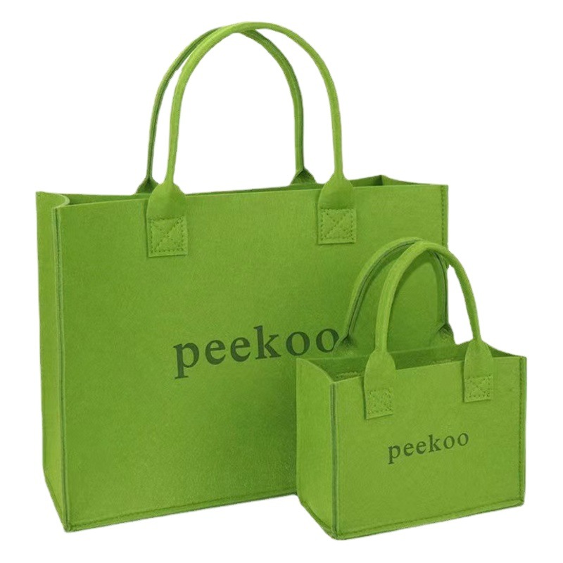 Felt gift bag non-woven felt handbag hand gift full moon gift back gift box shopping storage bag can be printed LO