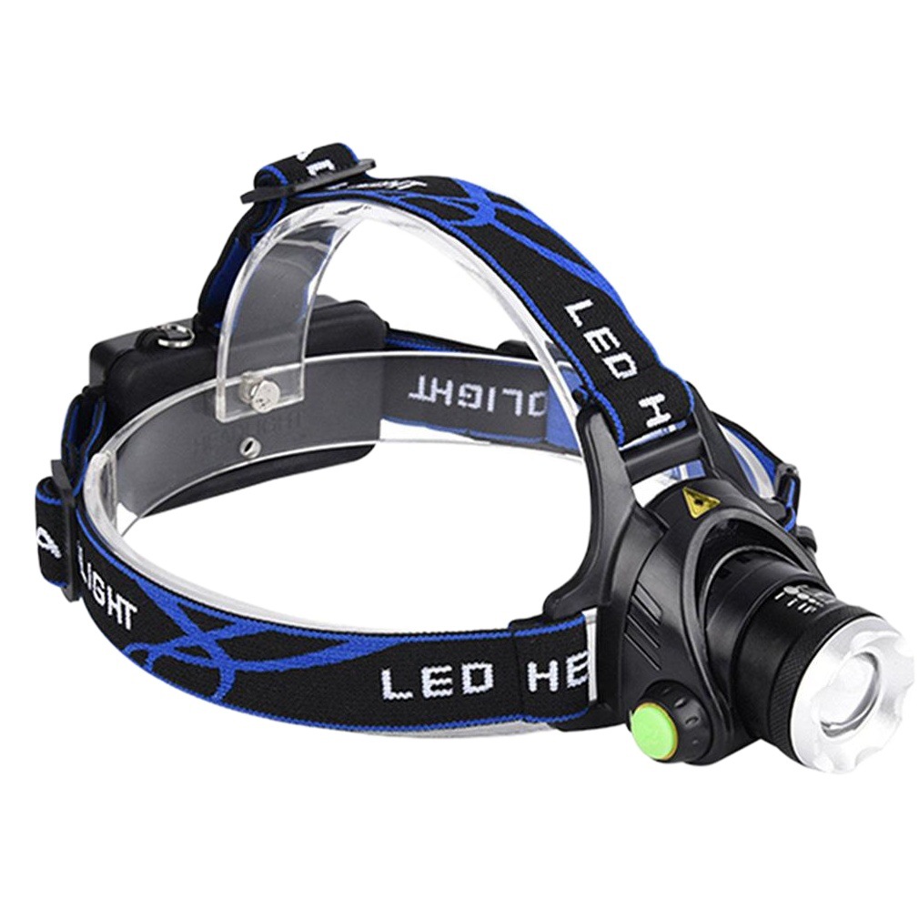 Cross-border hot-selling head-mounted T6 charging induction headlight LED outdoor strong light fishing night fishing zoom headlight wholesale