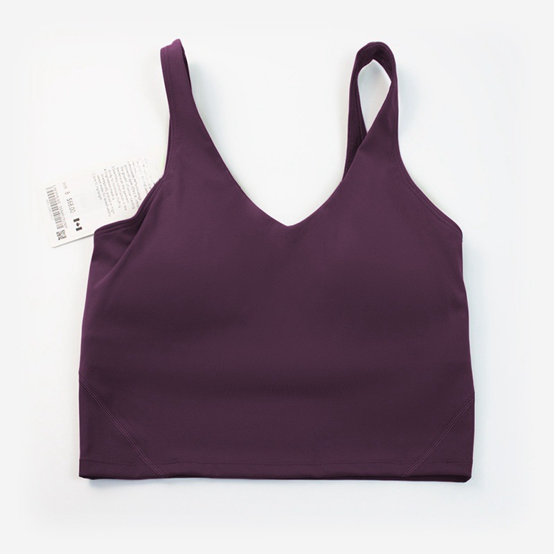 Picture of New Style Yoga Clothing Nylon Naked Tight-fit Sports Bra Women's Bra All-match Fitness Beauty Back Underwear Vest Gather-up