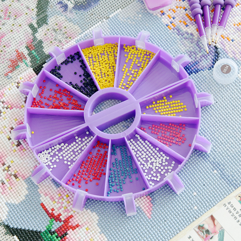 Picture of Diamond painting new multi-function drill plate DIY point drill pen Diamond storage tray diamond embroidery screen drill plate tool